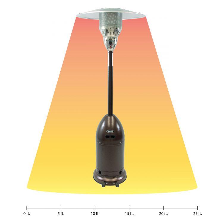 Dyna-Glo 48,000 BTU Premium Hammered Bronze Patio Heater - DGPH201BR thumbnail 5